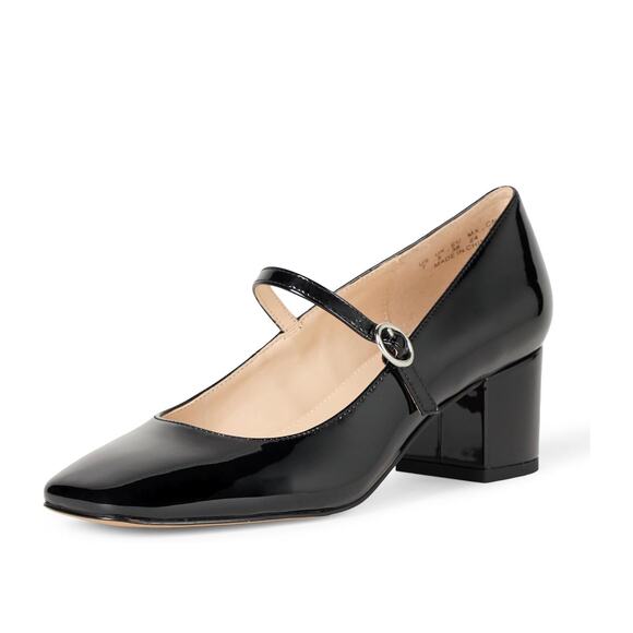 The Drop Women's Black Heeled Mary Janes - Picture 2 of 5